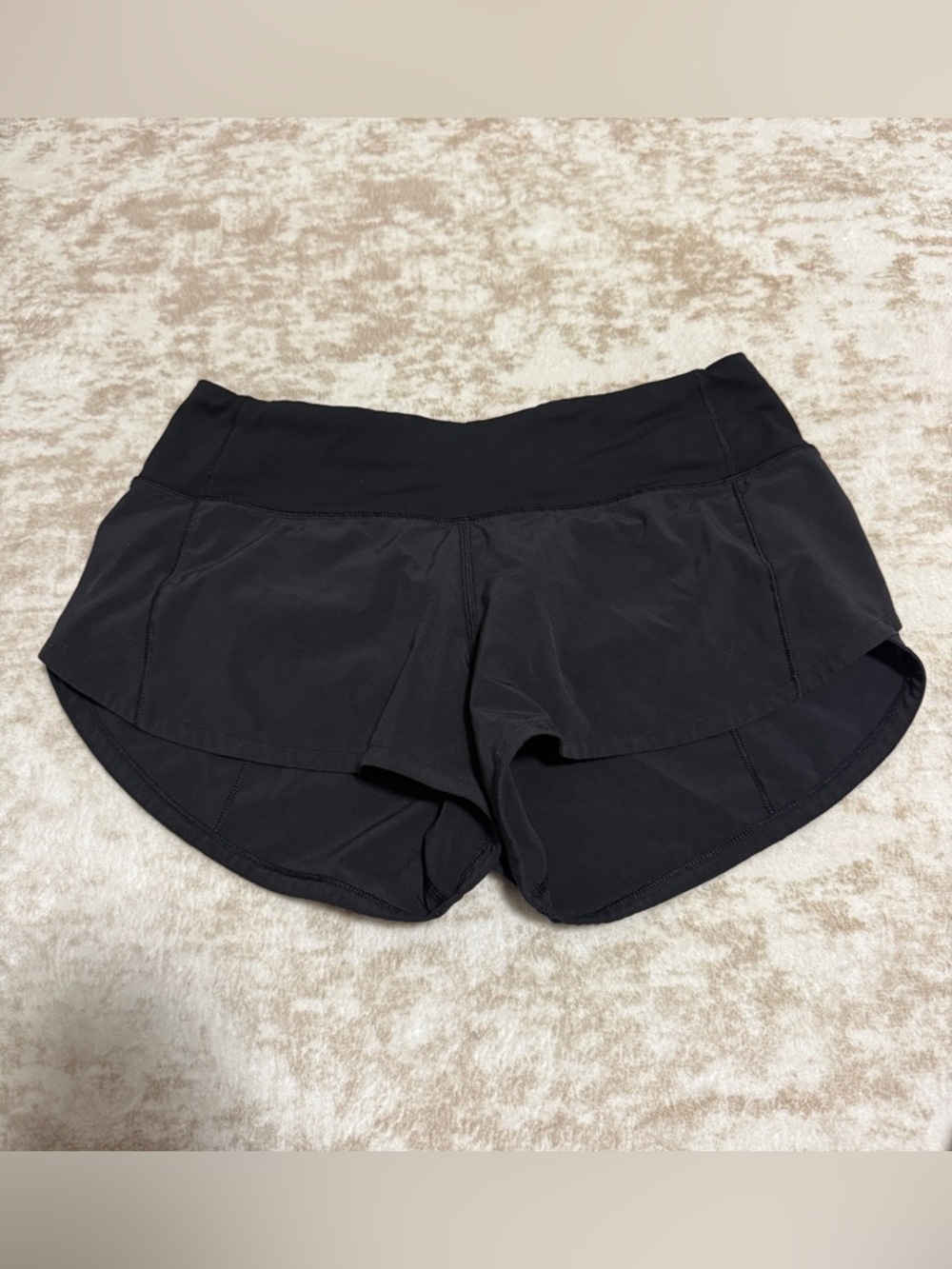 Lululemon Speed Up Shorts 2.5” Low Rise Black Size 2